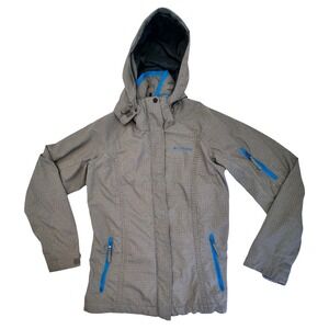 Columbia Bugaboo Interchange Jacket Womens Small Gray Omni-Tech Ski Snowboard